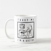 Mug Docteur avec pied de contrôle de stéthoscope (Gauche)