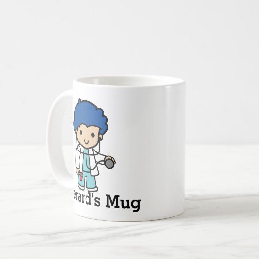 Mug Docteur avec stéthoscope (Devant gauche)
