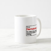Mug Docteur de dermatologue (Devant droit)
