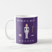 Mug docteur de femelle du style 8Bit (Gauche)