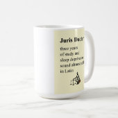 Mug Docteur de Juris - un poème pour l'obtention du (Devant droit)