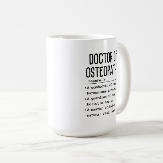 Mug Docteur en ostéopathie (Devant droit)
