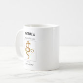 Mug Docteur en ostéopathie Diplôme Félicitations (Devant gauche)