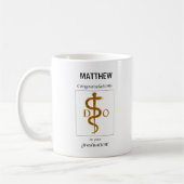 Mug Docteur en ostéopathie Diplôme Félicitations (Gauche)