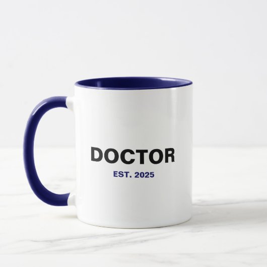 Mug DOCTEUR Est. Année (Gauche)