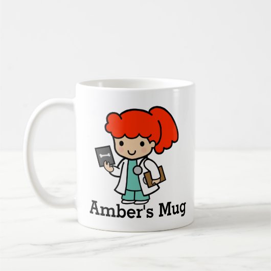 Mug Docteur fille avec Xray (Gauche)