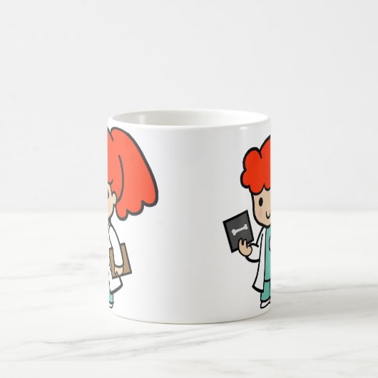 Mug Docteur fille avec Xray (Centre)