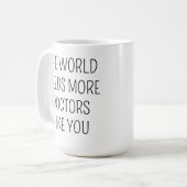 Mug Docteur Merci Gift, Café Personnalisé (Devant gauche)