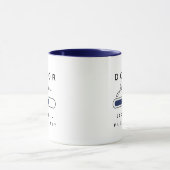 Mug DOCTEUR [Nom] Chargement Marine & White (Centre)