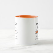 Mug DOCTEUR [Nom] Chargement Orange & Blanc (Centre)