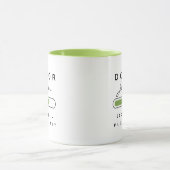 Mug DOCTEUR [Nom] Chargement vert et blanc (Centre)