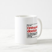 Mug Docteur orthopédique (Devant droit)