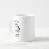 Mug Docteur pingouin en service (femelle) (Devant gauche)