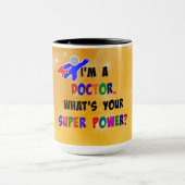 Mug Docteur Superhero, humour, (Centre)