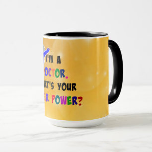 Mug Docteur Superhero, humour,