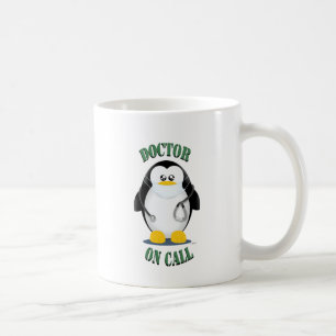 Mug Docteur sur le pingouin d'appel