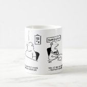Mug Docteur Tells Patient Il est en forme fine dessin. (Centre)