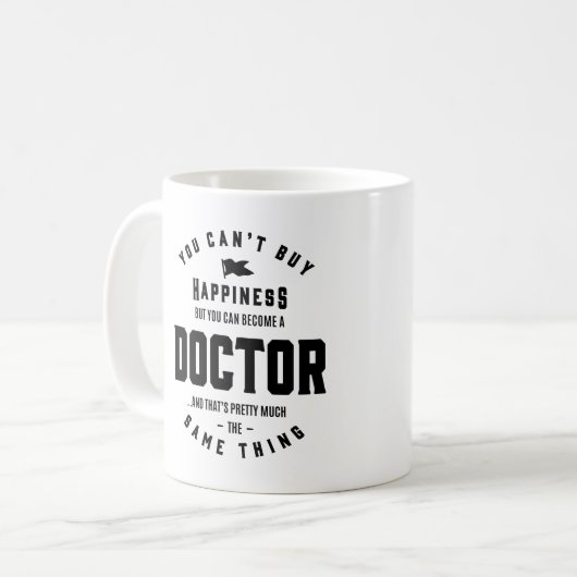 Mug Docteur Travail Titre du travail Cadeau (Devant gauche)