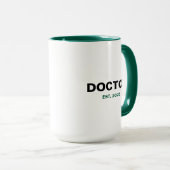 Mug DOCTOR Année de création (Devant droit)