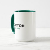 Mug DOCTOR Année de création (Devant gauche)