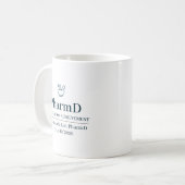 Mug Doctor of Pharmacy Custom Name Since Year (Devant gauche)
