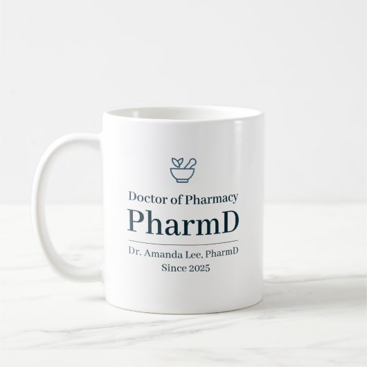 Mug Doctor of Pharmacy Personalized (Gauche)