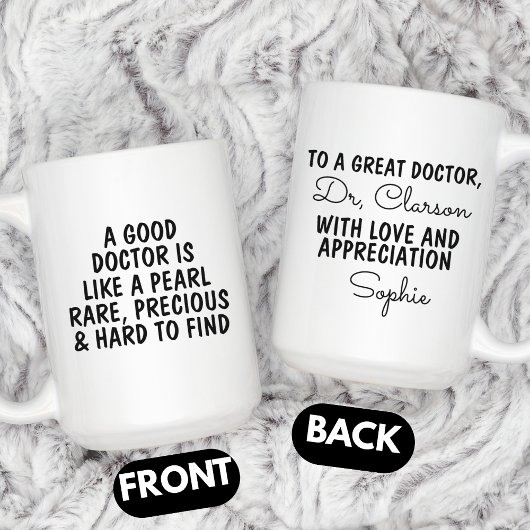 Mug Doctor Thank you Gift, Custom Doctor 