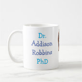 Mug Doctorat customisé Dr (Votre nom) (Gauche)