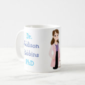 Mug Doctorat Customisé (Votre nom) pour la promotion (Devant gauche)