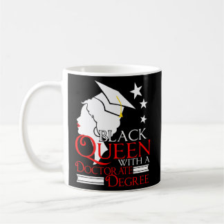 Mug Doctorat de la Reine noire Diplôme de doctorat Afr