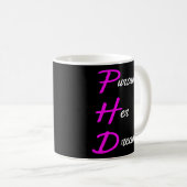 Mug Doctorat Doctorat Diplômé Étudiant (Devant droit)