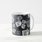 Mug Document de fichier XLS gris. Télécharger l'icône  (Devant droit)