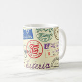 Mug Document vintage : Collection de jeux d'horodatage (Devant droit)