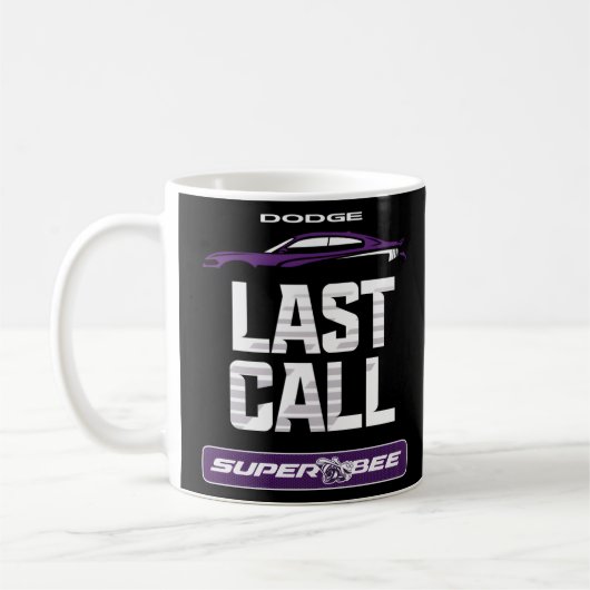 Mug Dodge Charger Super Bee Dernier Call (Gauche)