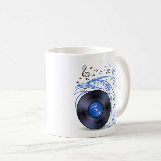 Mug Dodle de musique Vinyl (Devant droit)