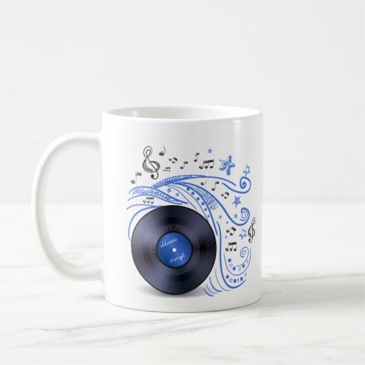 Mug Dodle de musique Vinyl (Gauche)