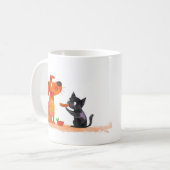 Mug Dog and Cat Cartoon (Devant gauche)