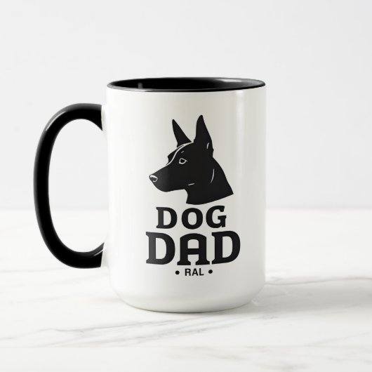 Mug Dog Dad Gifts for Him – Funny & Custom Gea (Gauche)