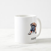 Mug Dog grandma, personalized with picture and name (Devant droit)