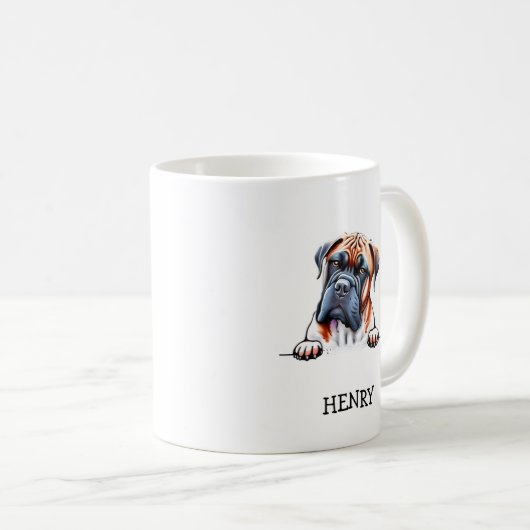 Mug Dog grandma, personalized with picture and name (Devant droit)