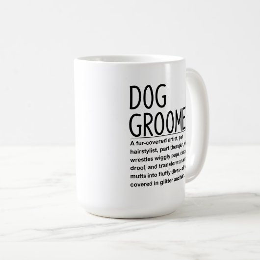 Mug Dog groomer (Devant droit)