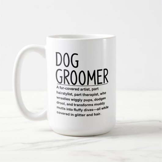 Mug Dog groomer (Gauche)