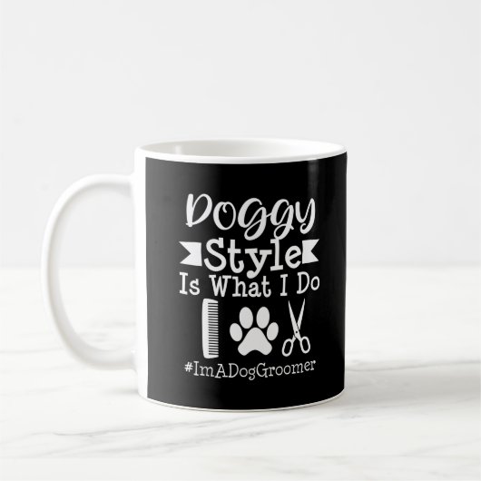 Mug Dog Groomer Funny Merci Appréciation Cadeau (Gauche)
