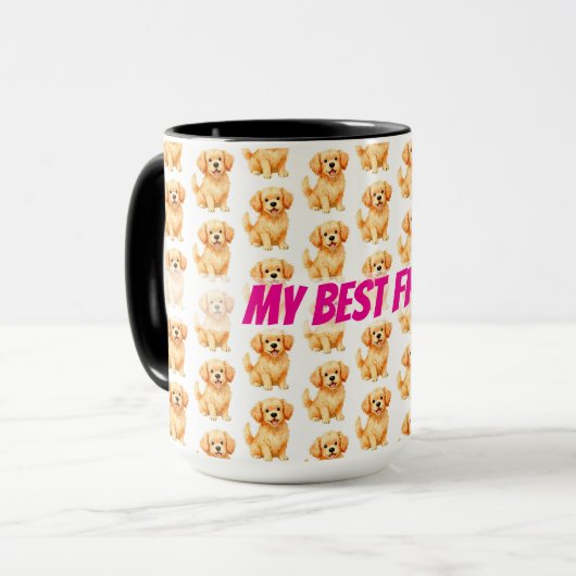 Mug Dog Grooming Personalized Luxury Modern Collection (Devant gauche)