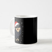 Mug Dog Holiday Meranian Dog Santa Illustration - Fluf (Devant gauche)
