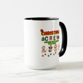 Mug Dog Lover Christmas Family-Christmas crew dogs (Devant droit)
