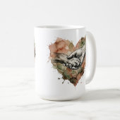 Mug Dog Lover Human Animal Bond Watercolor Heart (Devant droit)