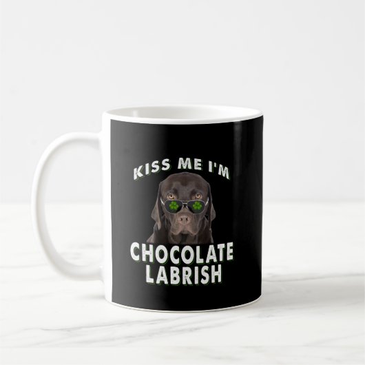 Mug Dog Lover | Kiss Me I'm Chocolat Labrish (Gauche)