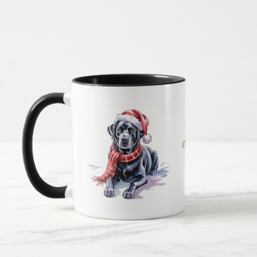 Mug Dog Lovers Christmas Coffee Mug/Labrador (Gauche)