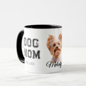 Mug Dog Mom Custom Dog Photo (Devant gauche)